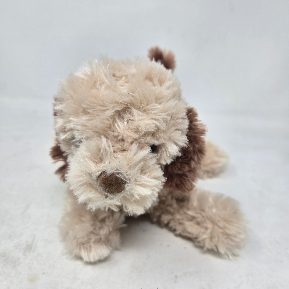 Douglas Cuddle Toys Plush Puppy Dog‎ Tan Brown Shaggy Stuffed Animal 3975 8 Inch
